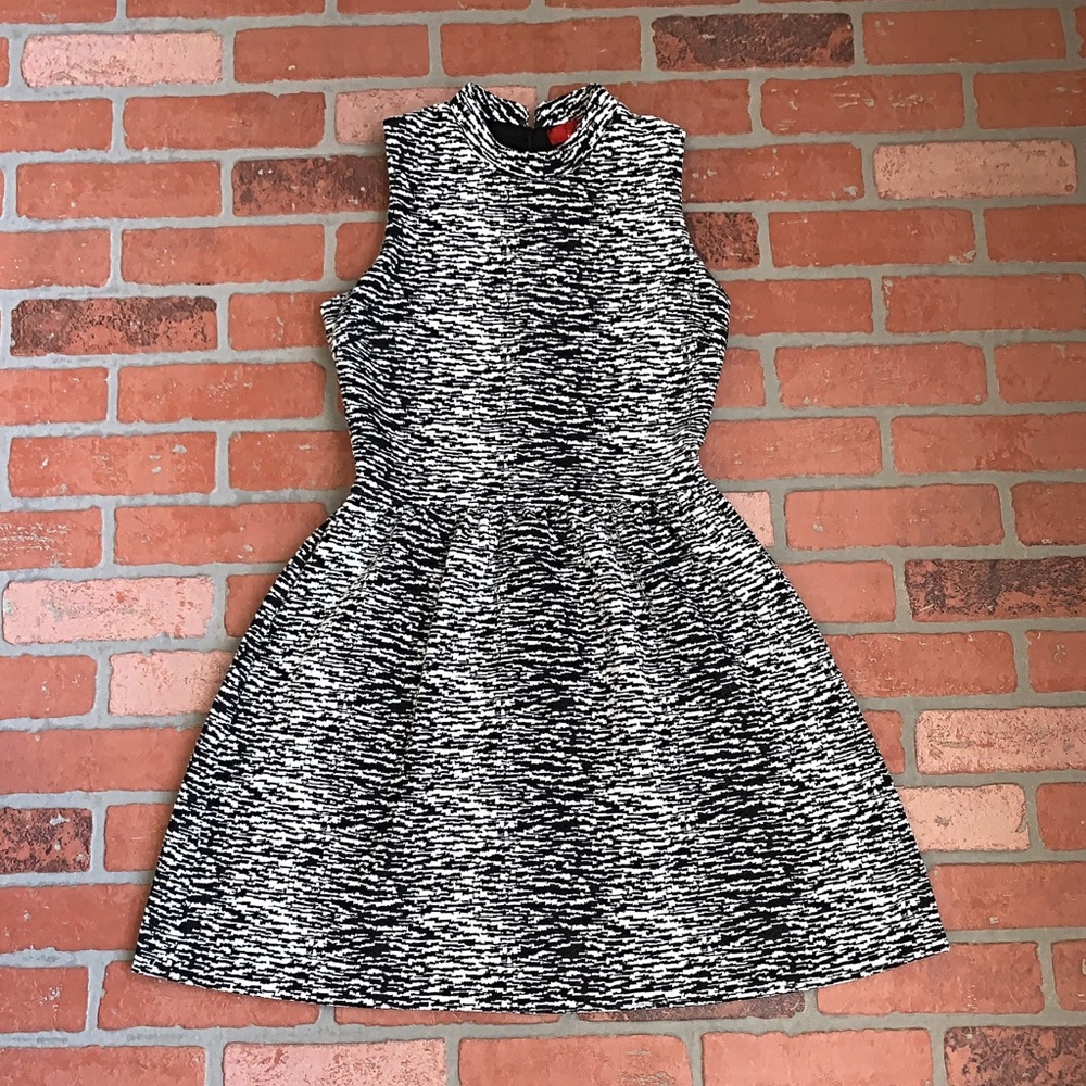Saks Fifth Avenue Jacquard Knit Fit-&-Flare Dress